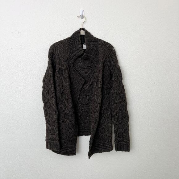J. Crew Brown Cable Knit Cardigan - Picture 10 of 11